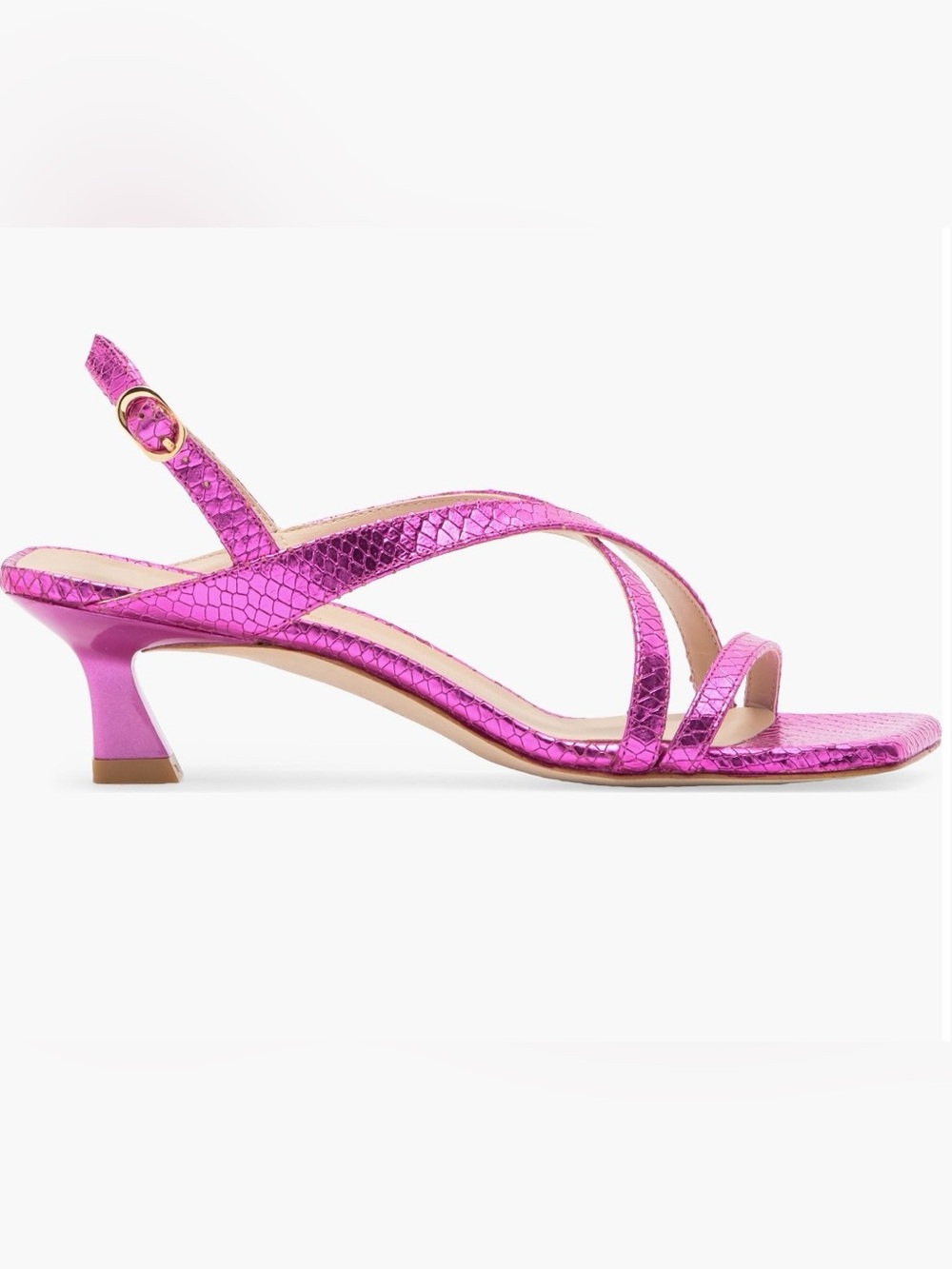 Stuart Weitzman Oasis Leather Slingback Sandals
